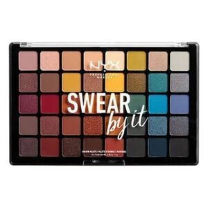 NYX Professional Eyeshadow Palette - Swear By It and 8 piece beauty brush set